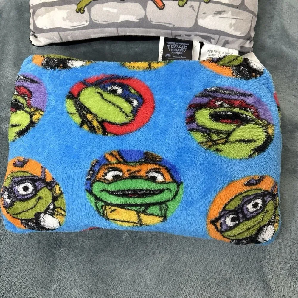Teenage Mutant Ninja Turtles Small Pillow Lot Of 2 Jay Franco